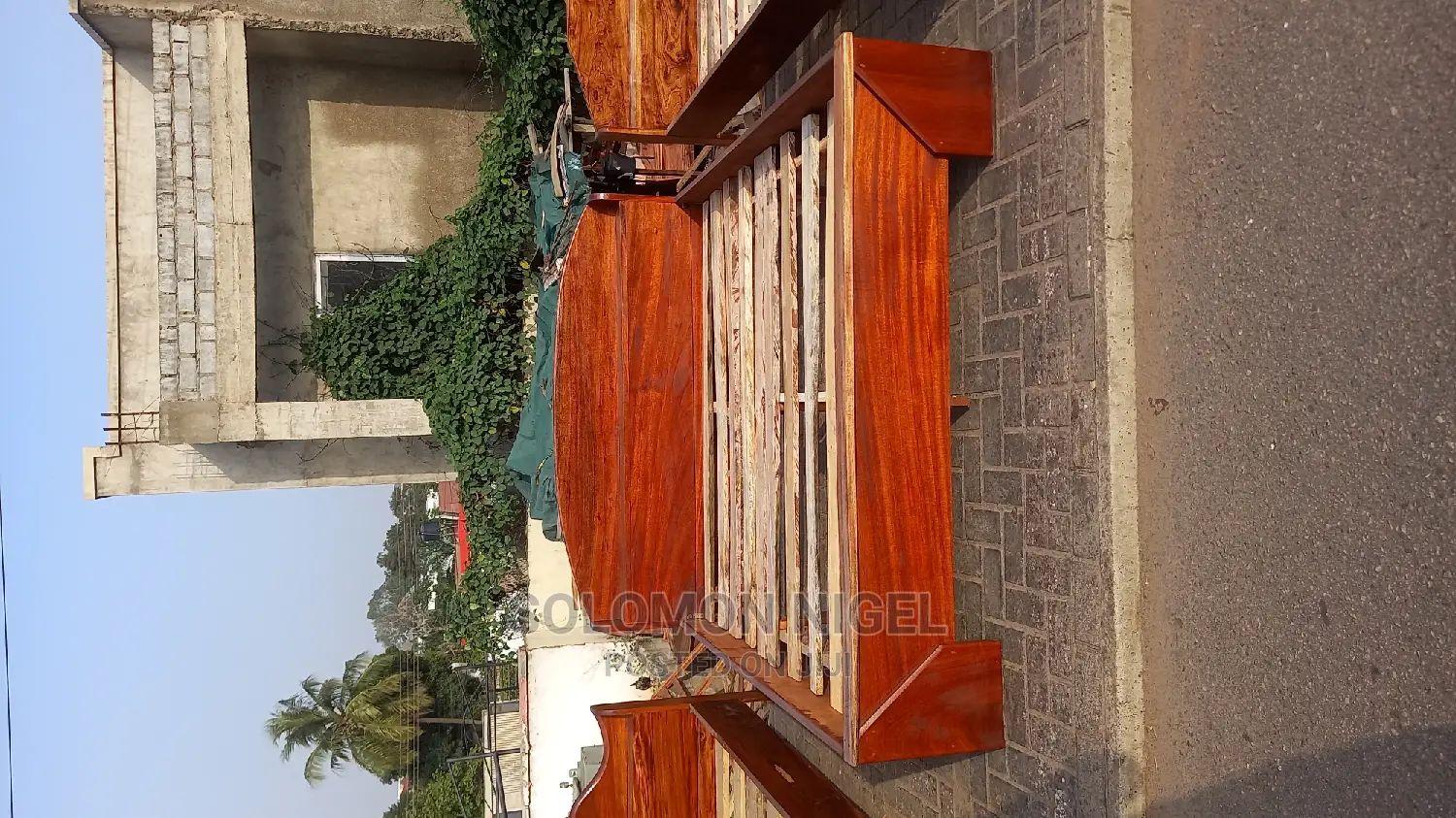 Wooden Queen Size Bed Frame,72"×75"