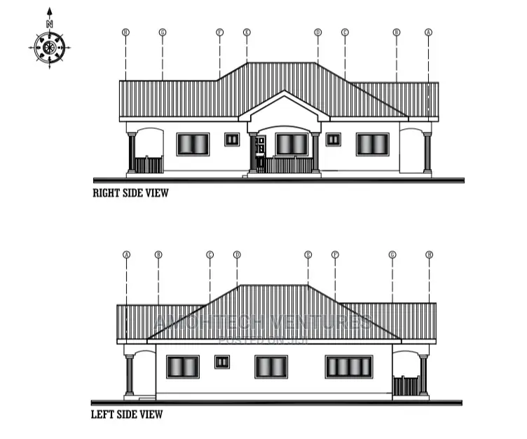 2 BEDROOM MODERN BUILDING 62 X 43 Feet