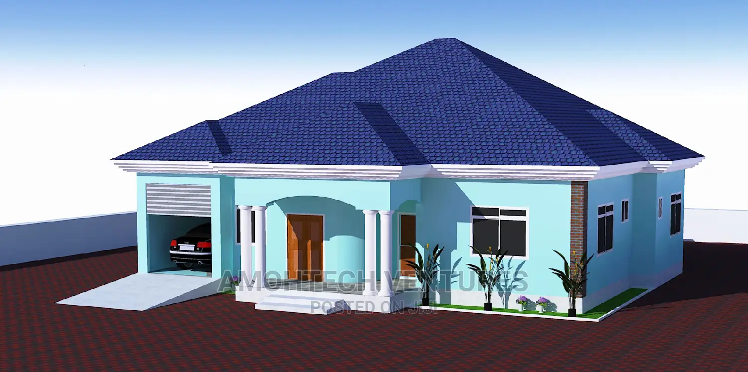 4 Bedroom Modern Building Plan 51 X 52 Feet