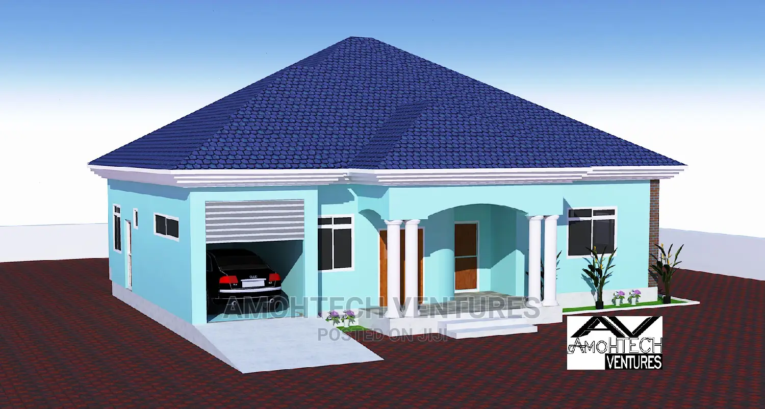 4 Bedroom Modern Building Plan 51 X 52 Feet