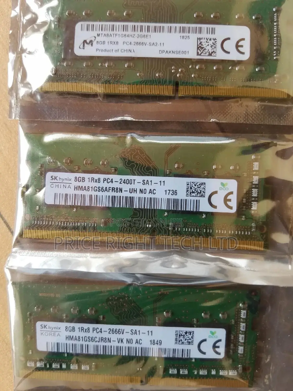 Brand New 8gb Ddr4 Laptop Memory From Usa