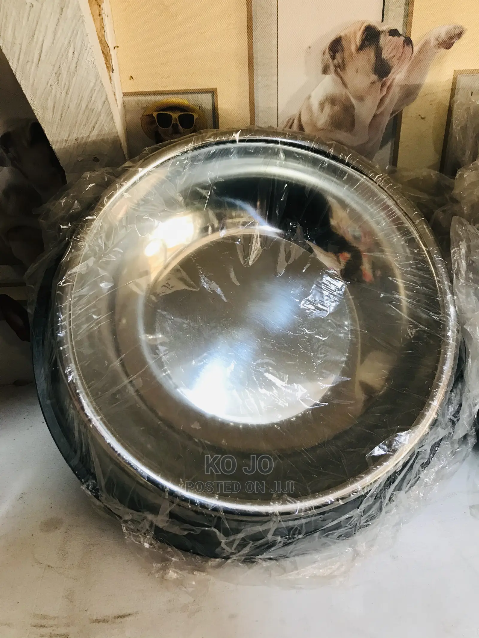 Metallic Dog Bowls