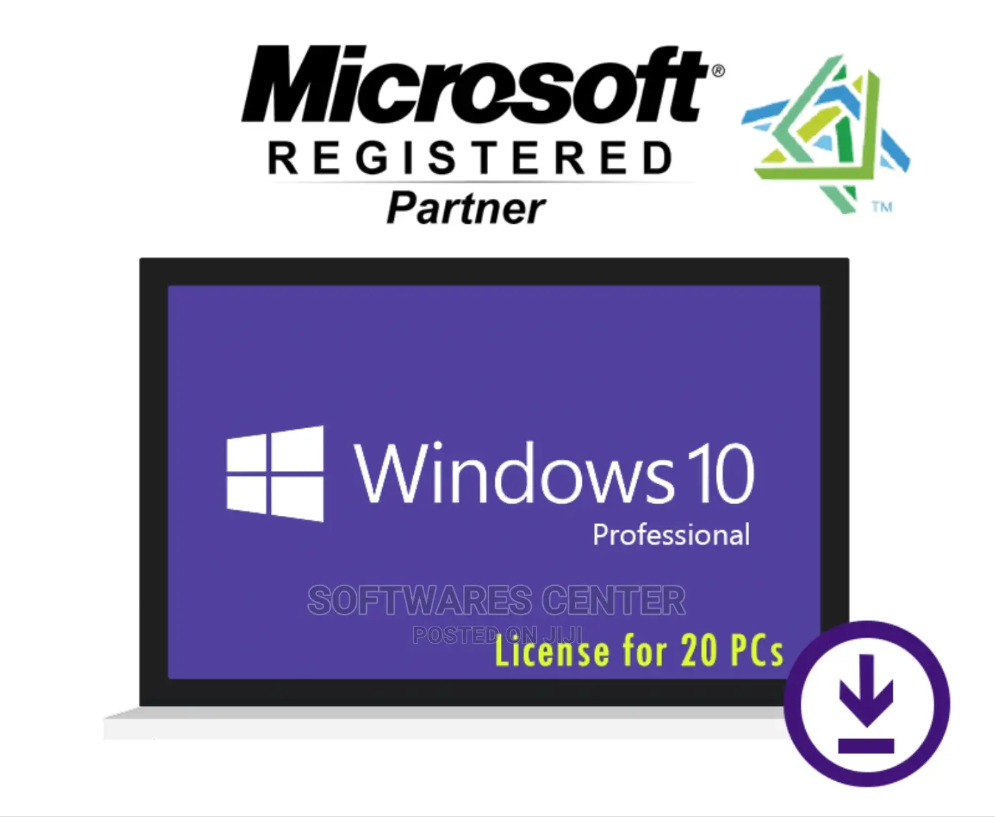 Windows 10 Pro Volume License for 20 Computers
