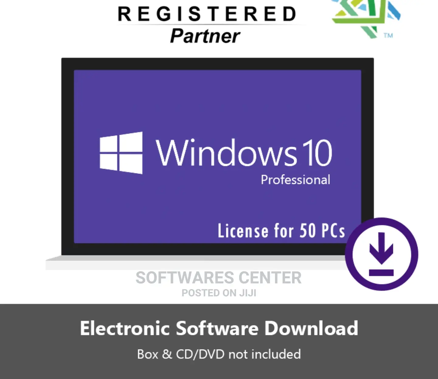 Microsoft Windows 10 Pro – ESD License for 50 Pcs