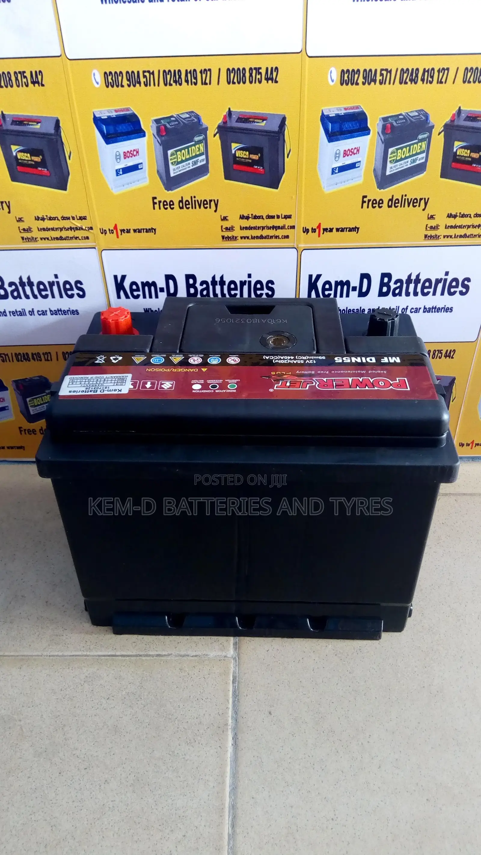 Car Battery Power Jet 13 Plates + Free Delivery