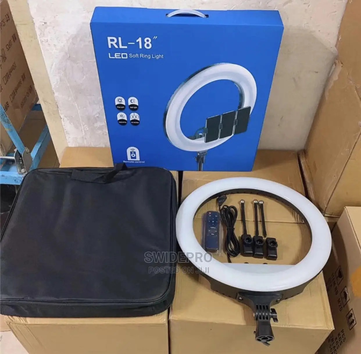 18 Inches Ringlight With Stand, Bag and Remote