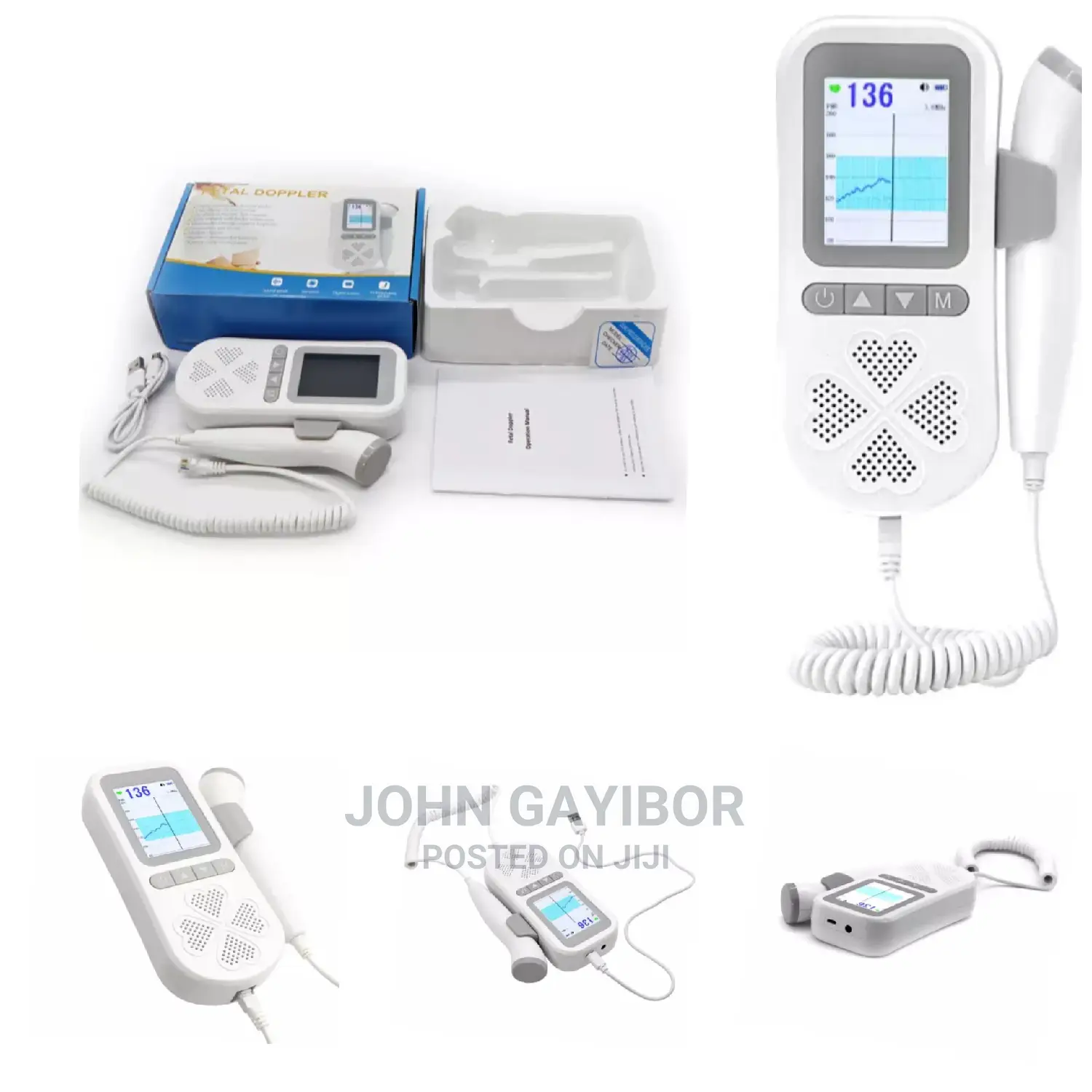 Quality Fetal Doppler/Fetoscope With Warranty+ Free Scan Gel