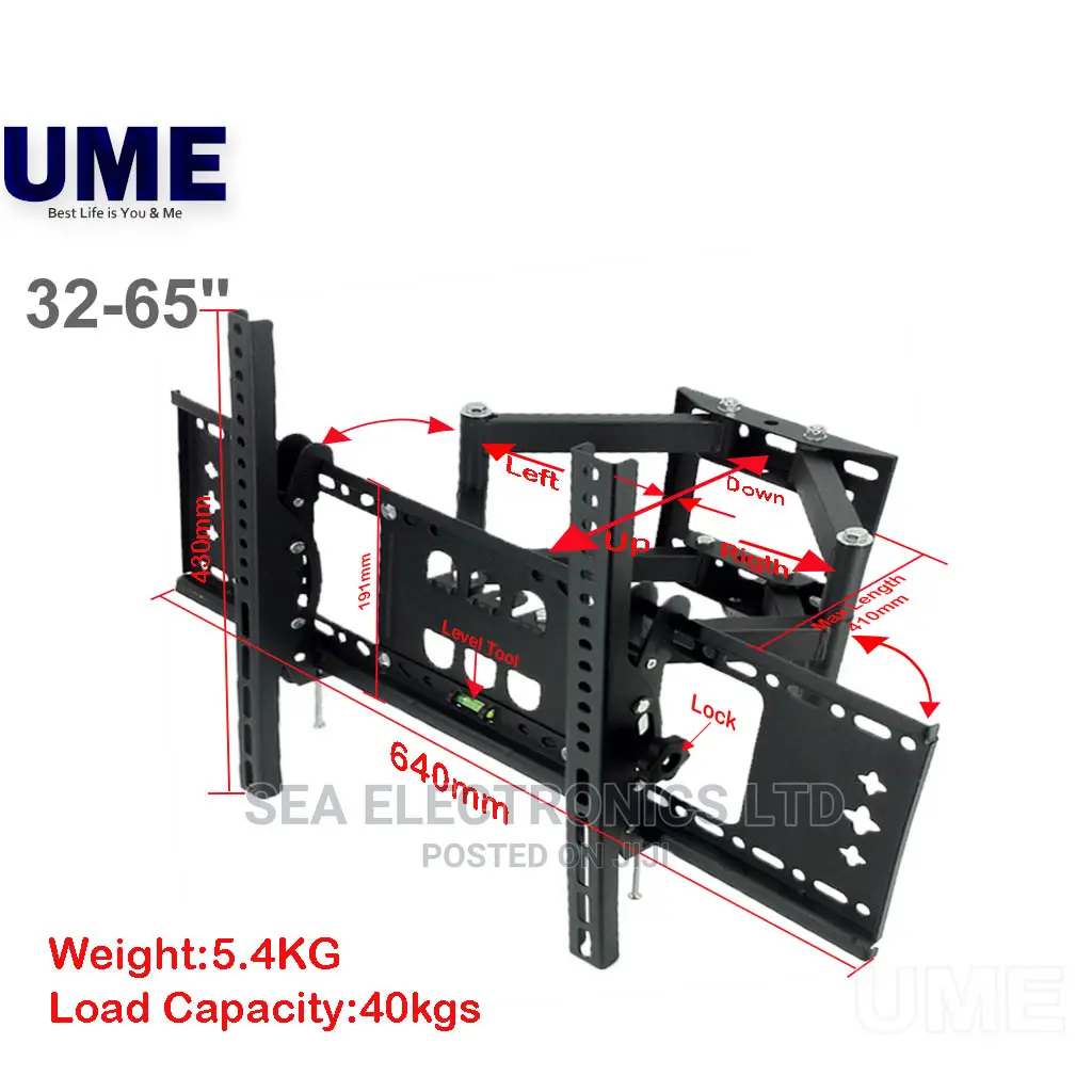 Height Adjustable Tv Wall Mount 32-65 Inch