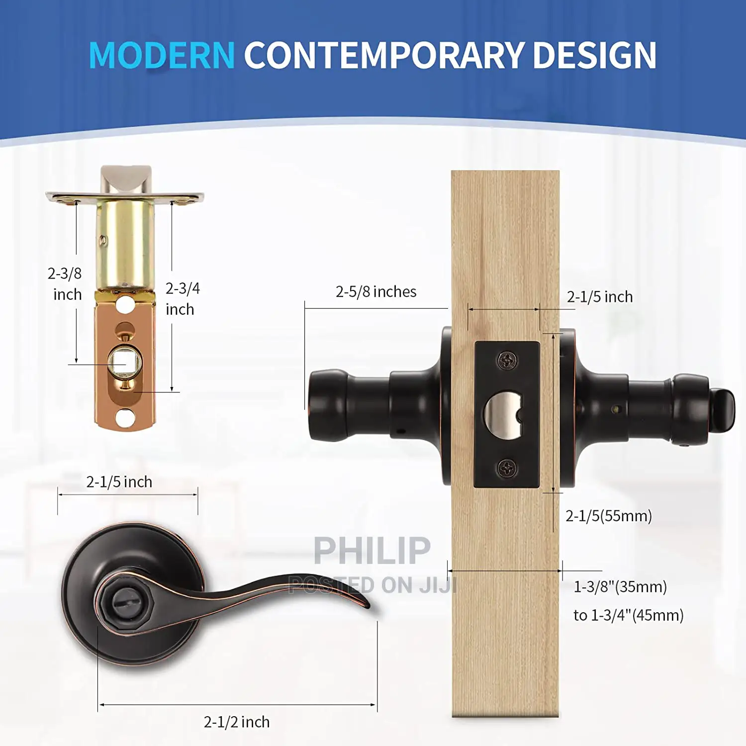 Door Lock Lever Lockset Bedroom Lock
