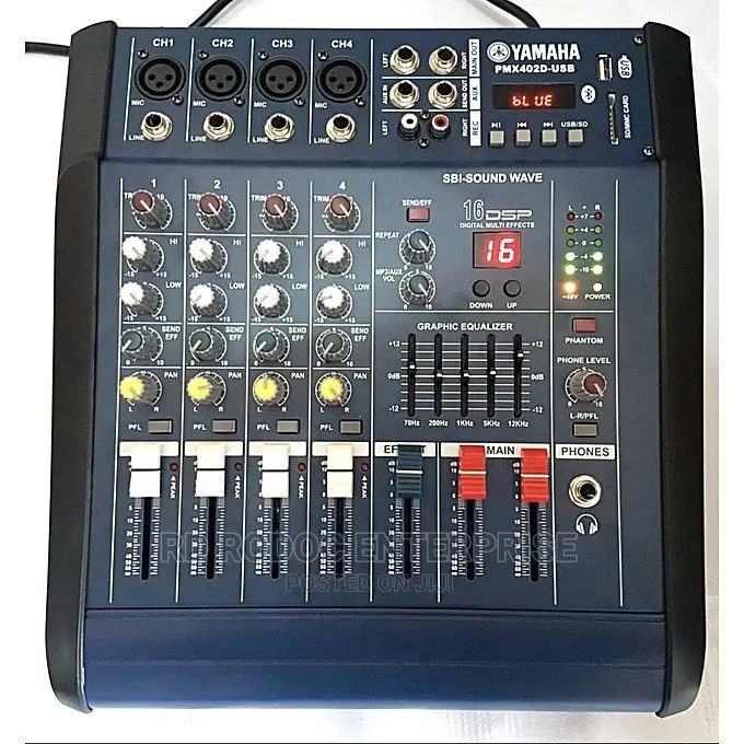 4 Channel Powered Mixer