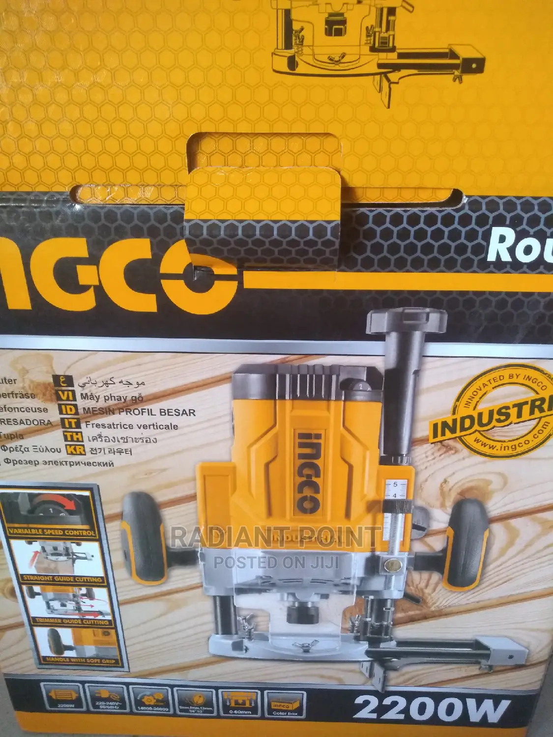 Ingco Electric Router 2200W Powerful