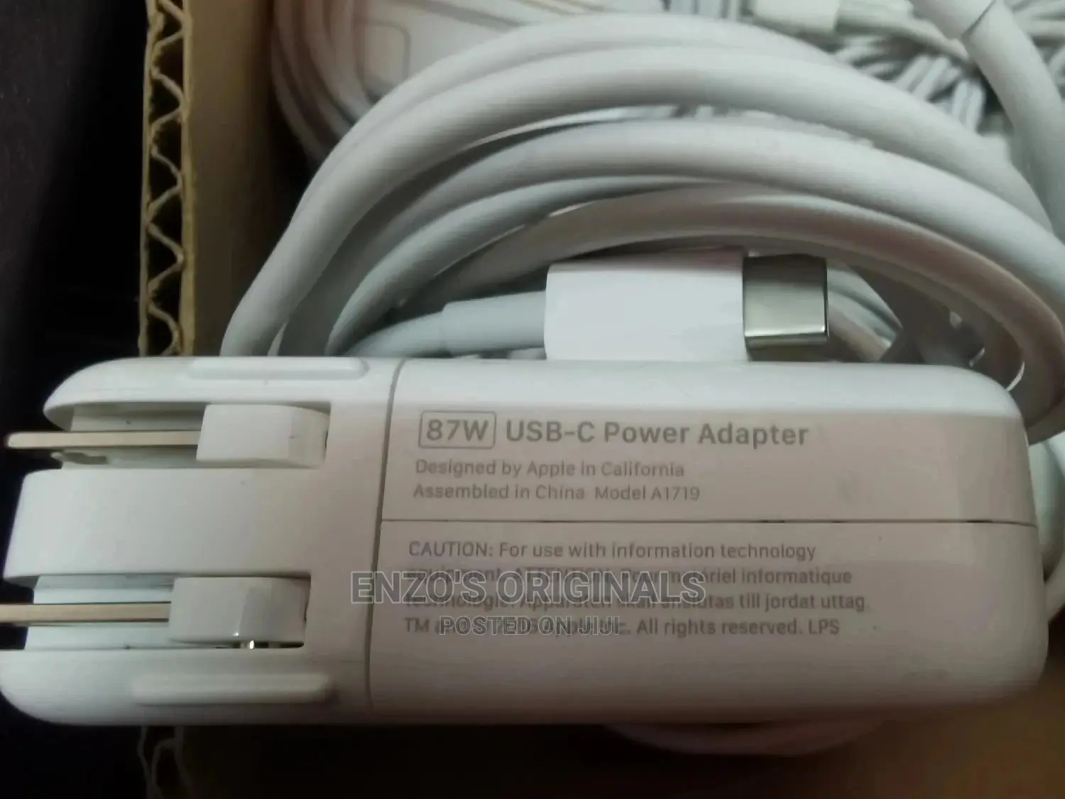 Macbook 87watt Usb-c Power Adapter Charger Usa Used Original