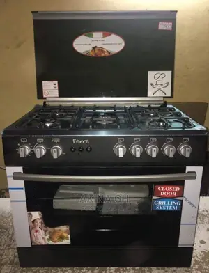Ferre 5 Burners Gas Cooker 90x60