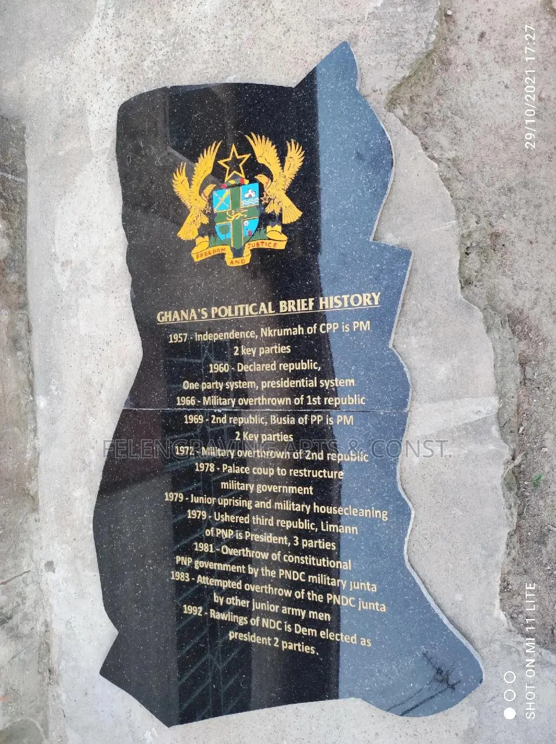 Granite, Marble and Tile Plaque