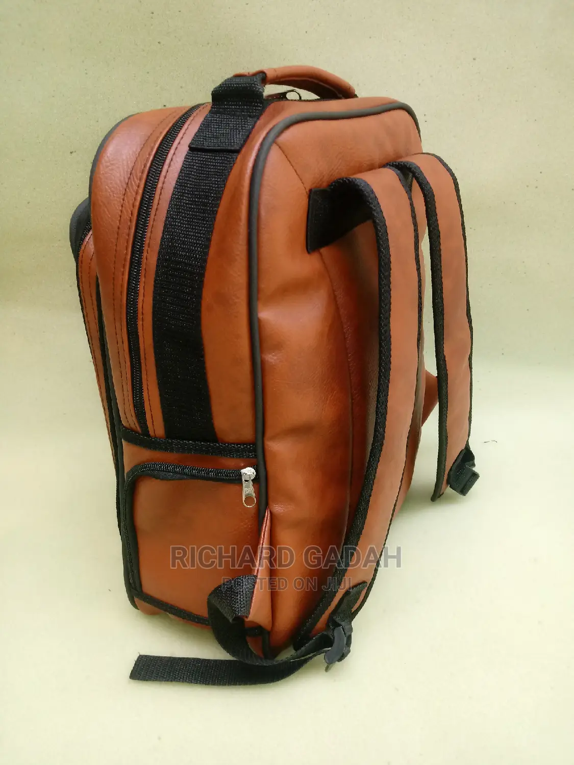 Quality Made in Ghana Leather Backpack