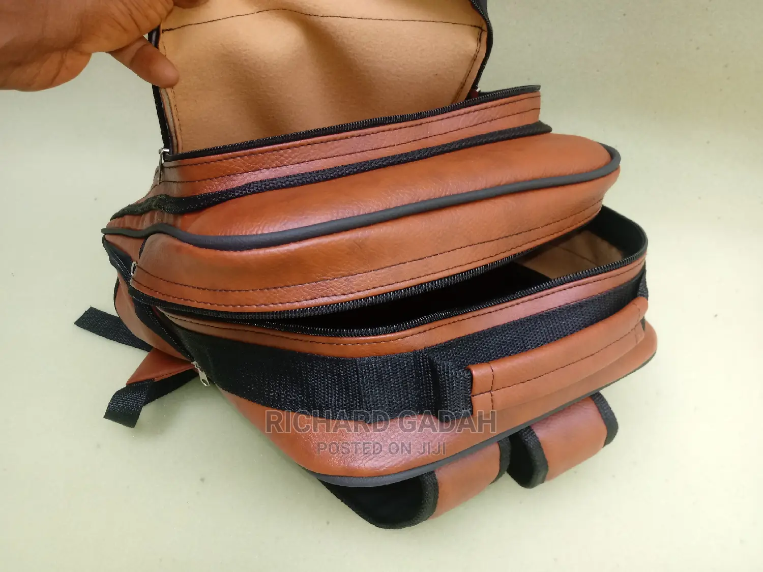 Quality Made in Ghana Leather Backpack