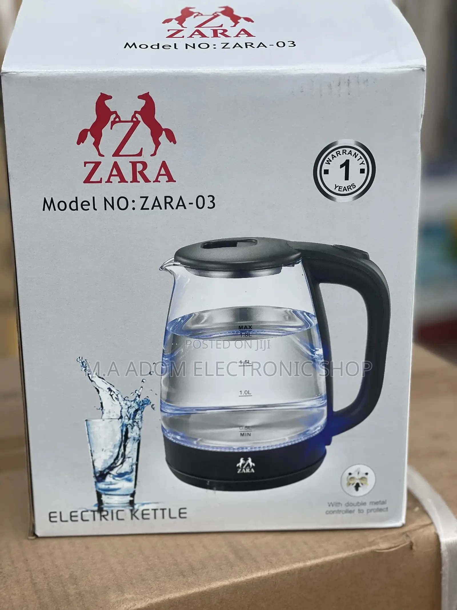 New Zara Fresh In Box 1.8L Tea Kettle