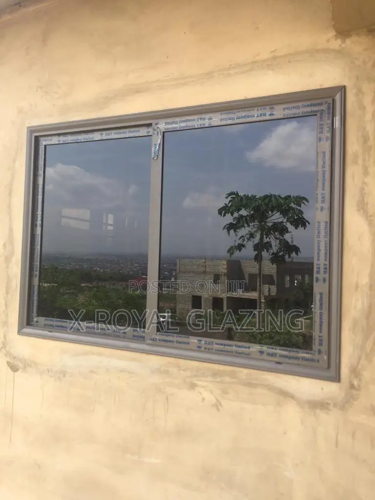 Grey Coating Italian Sliding Windows Well Installed