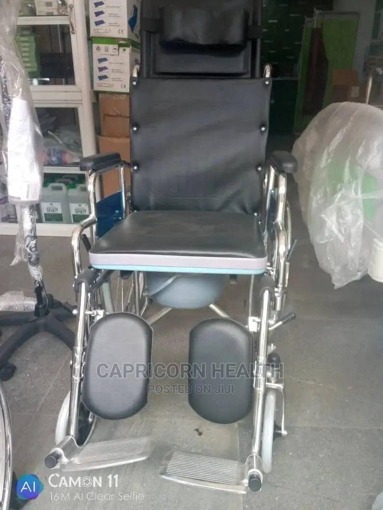 Abs Commode Wheelchair Recliner(Long Back)