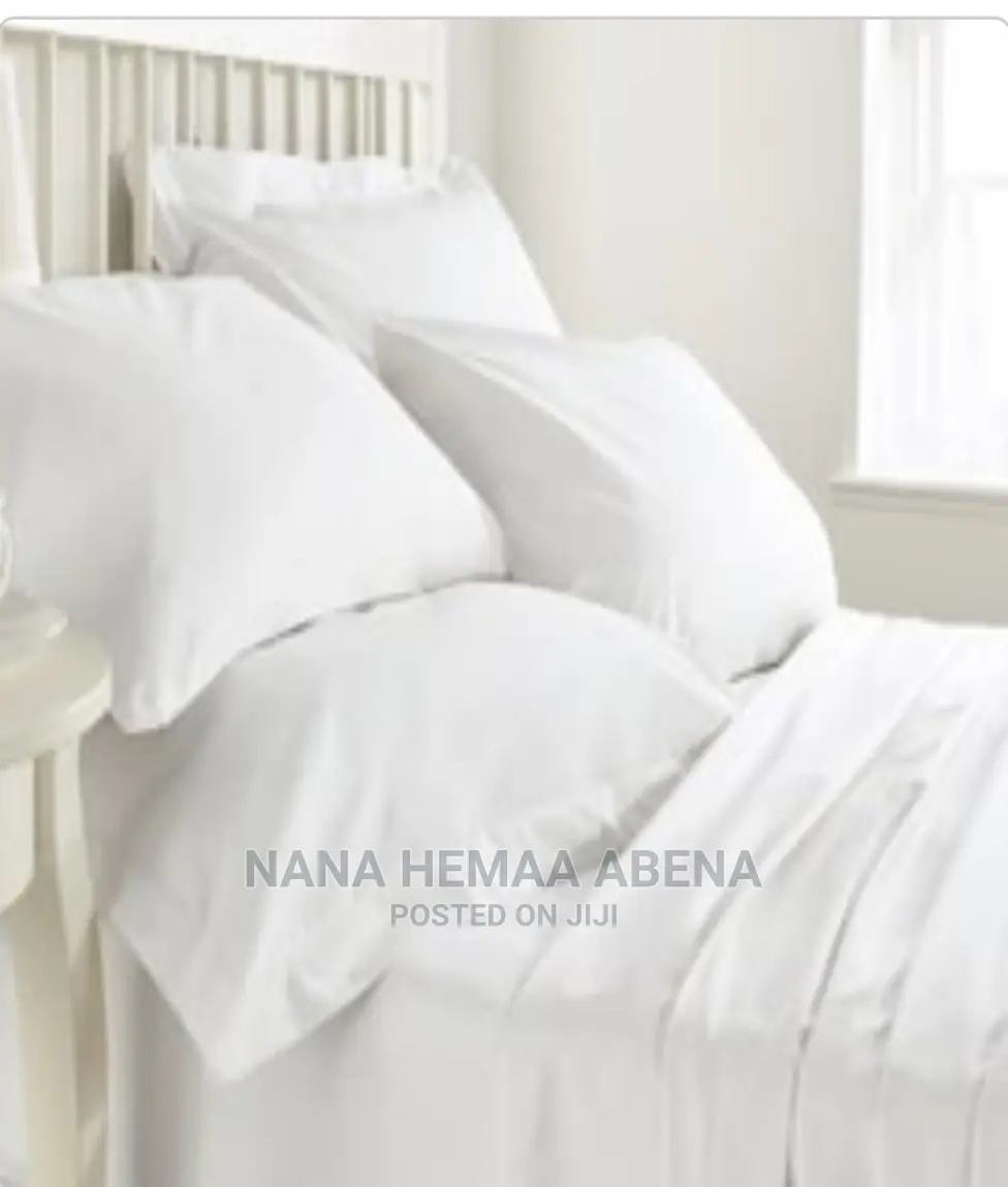 Pure White King Size Hotel Bedsheets