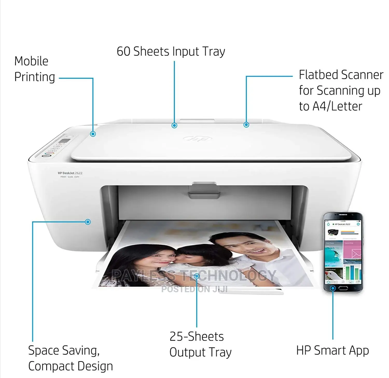 HP Deskjet Copy/Scan/Print Multifunction Wireless Printers