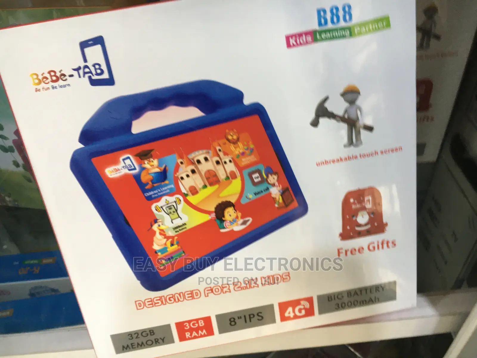 B88 Kids Educational Tablet 32gb 3ram