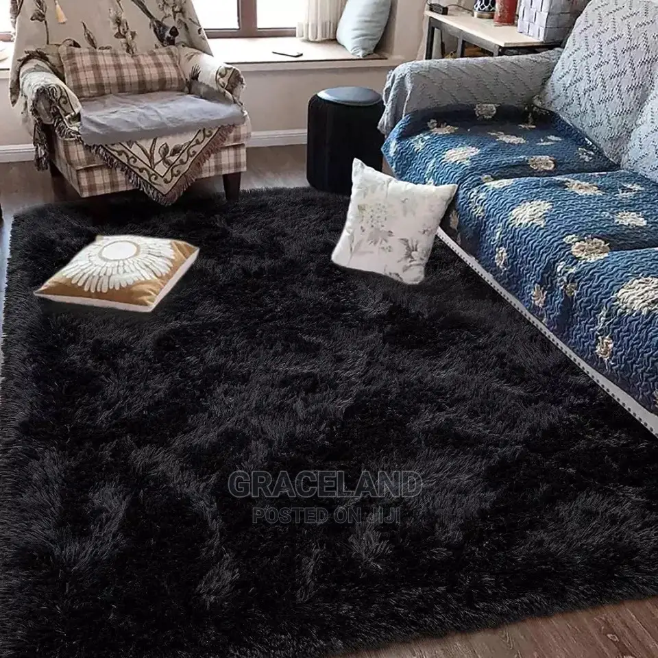 Nordic Style Furry Mat Modern Bedroom Carpet Living Room