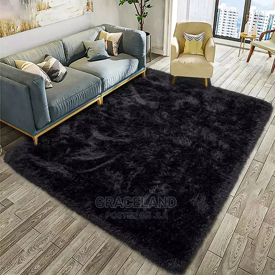 Nordic Style Furry Mat Modern Bedroom Carpet Living Room