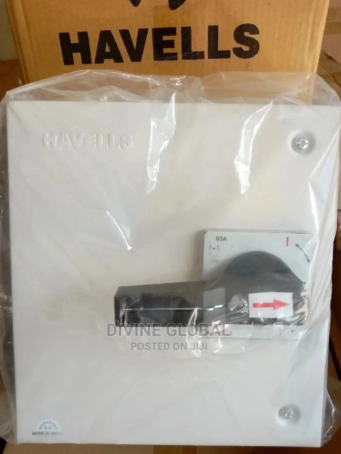 63A Change Over Switch Havell
