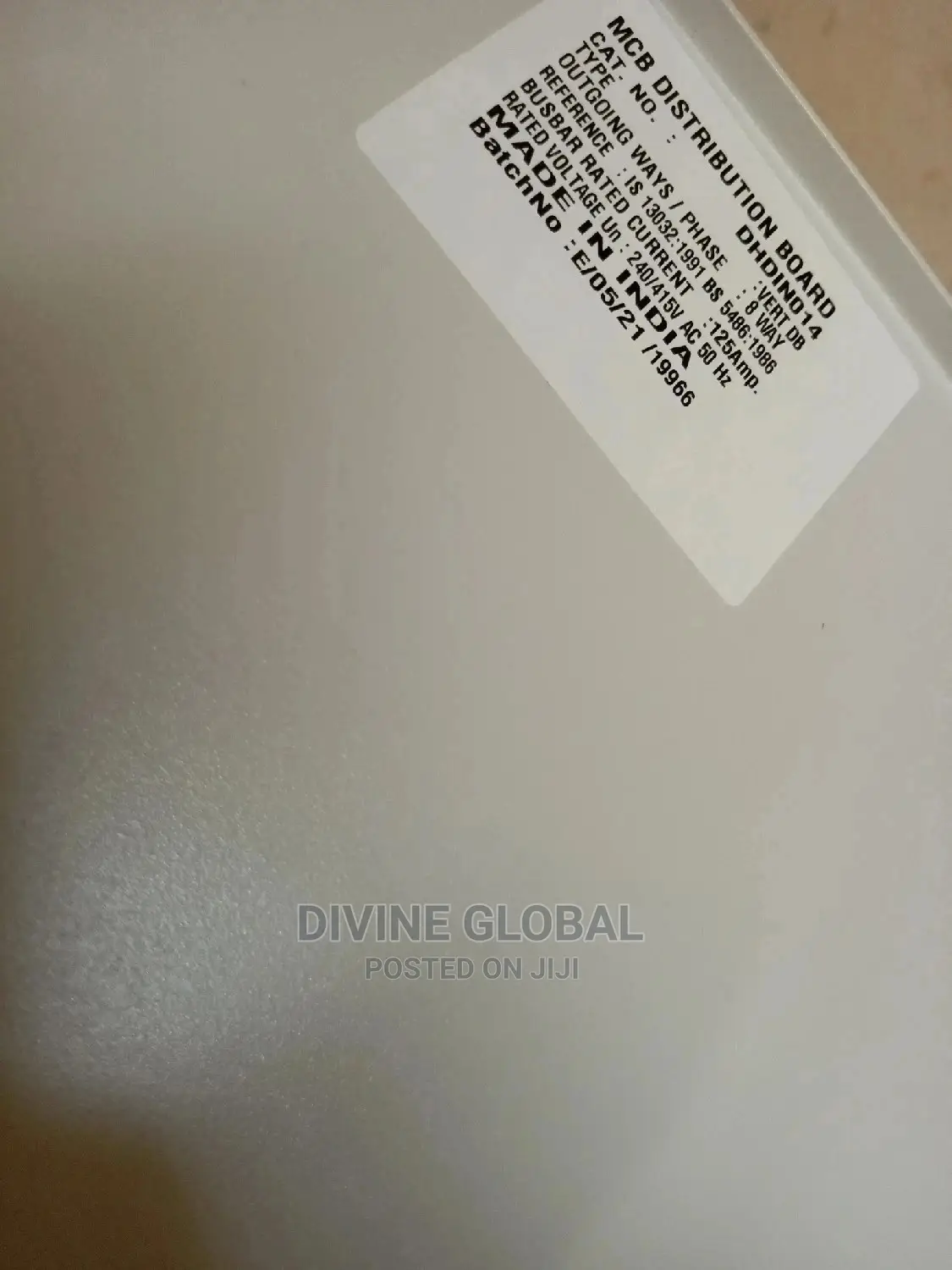 8way 3phase Distribution Board Havell Main Switch
