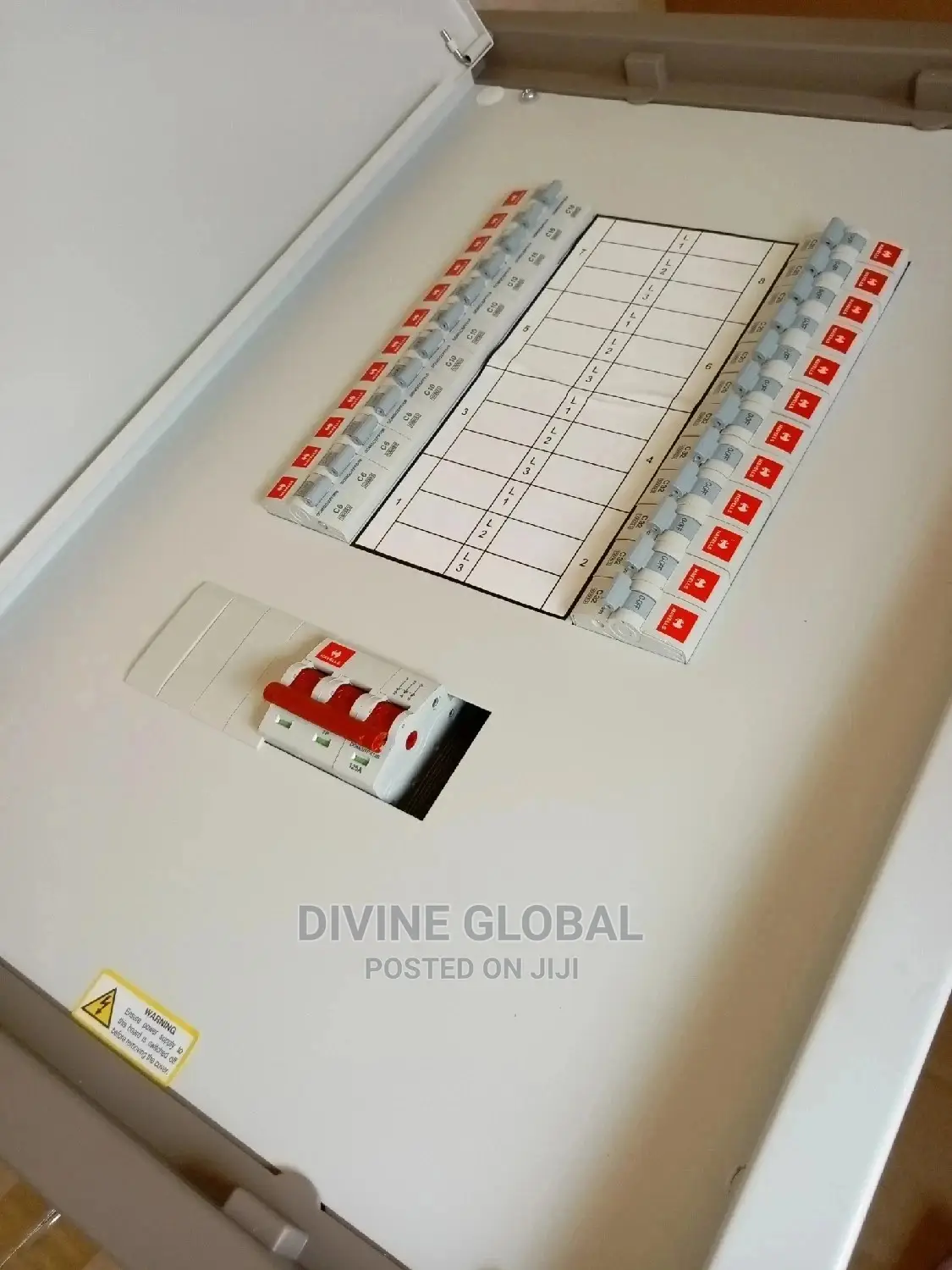 8way 3phase Distribution Board Havell Main Switch