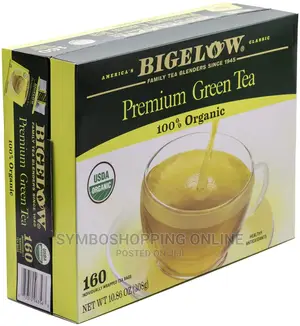 Bigelow Premium 100% Organic Green Tea 160pcs in Box