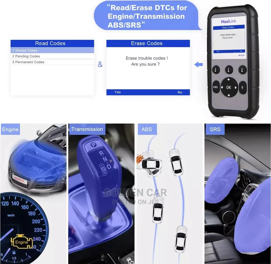 Autel Maxilink ML629 OBD Car Diagnostic Scanner