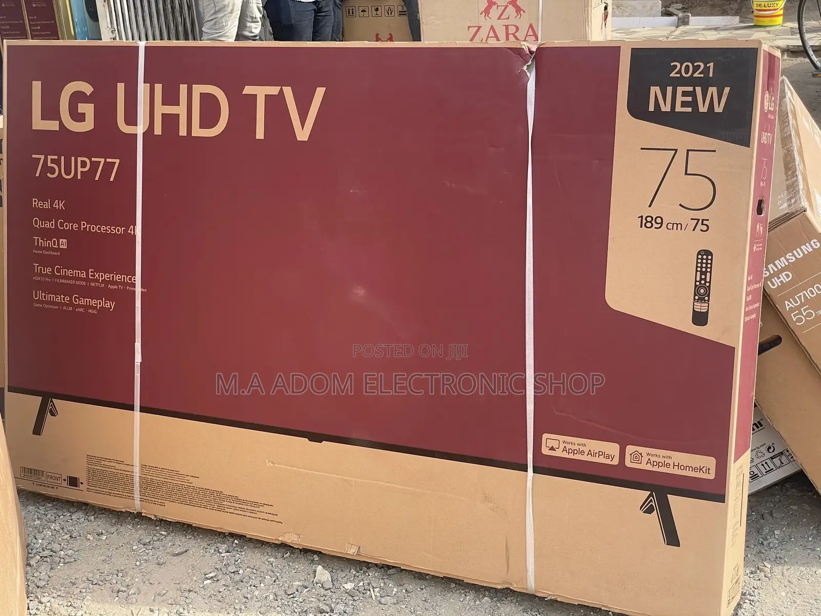 Thist Tv Comes With Magic Remote Lg 75” UHD 4K Smart 2021 Tv