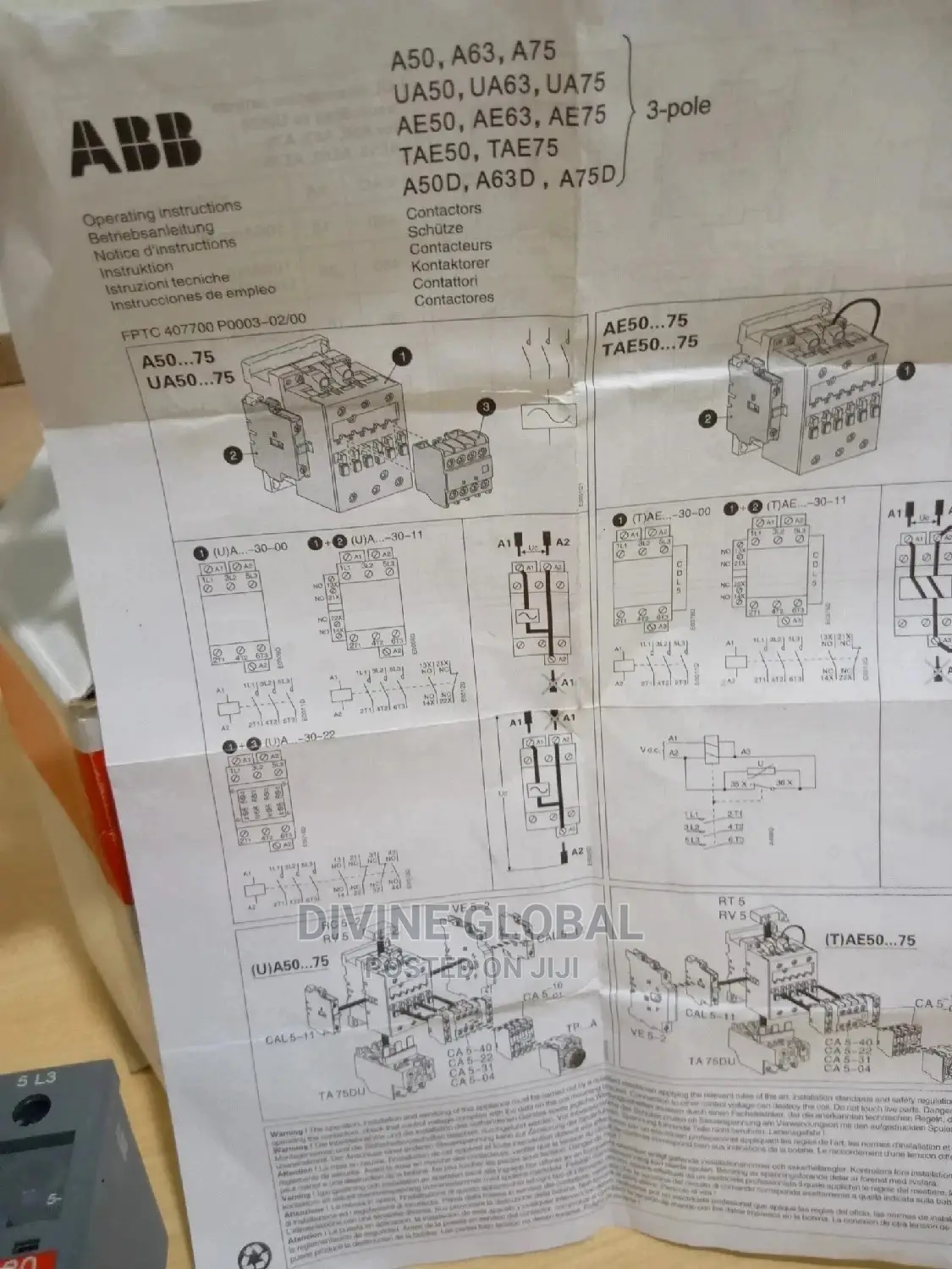 125a Abb Contactor