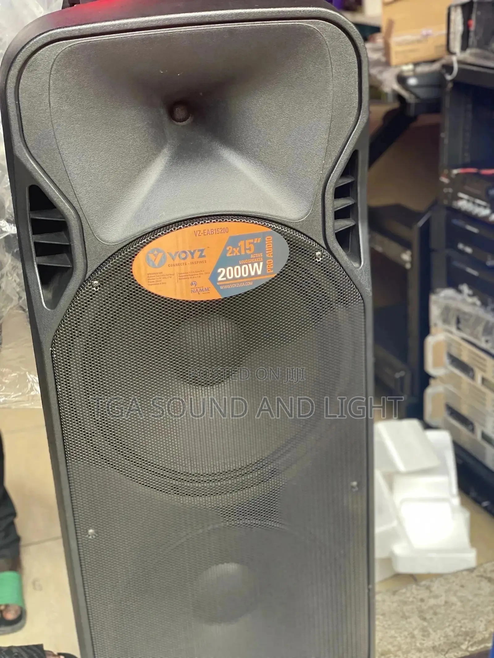 Voyz 2x15 Bt Active Rechargeable Speaker