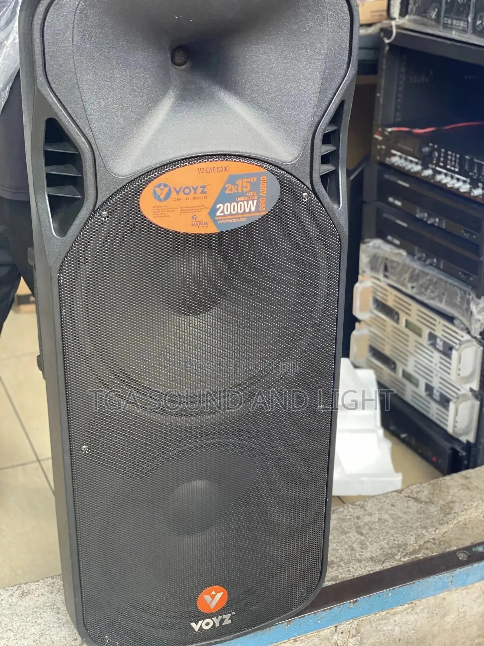 Voyz 2x15 Bt Active Rechargeable Speaker
