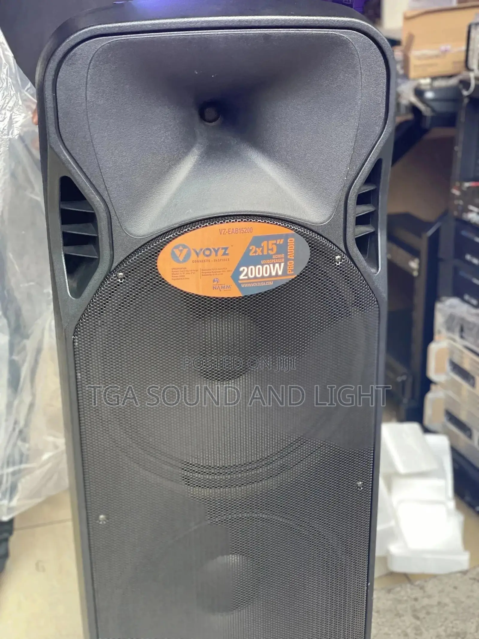 Voyz 2x15 Bt Active Rechargeable Speaker