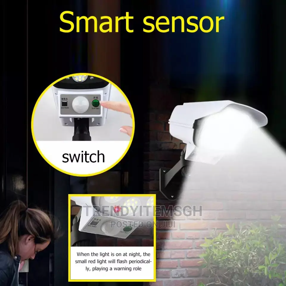 Motion Sensor Dummy Solar Camera Light
