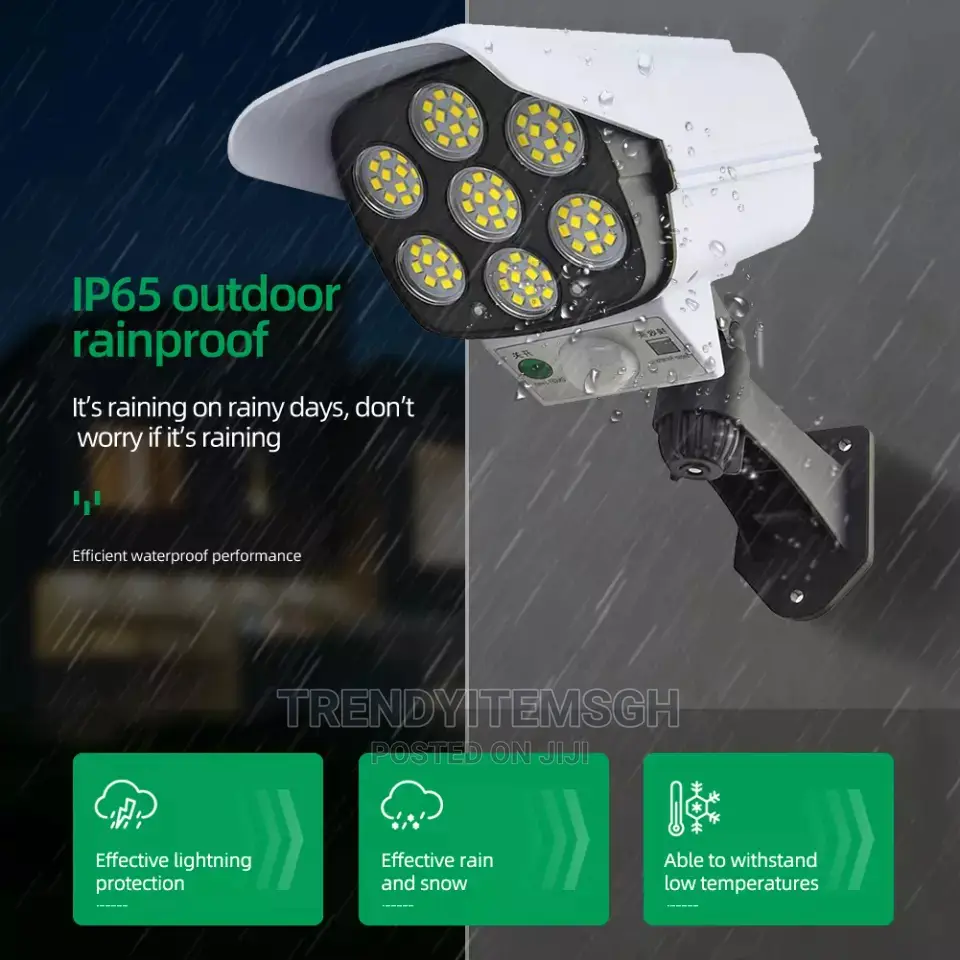 Motion Sensor Dummy Solar Camera Light