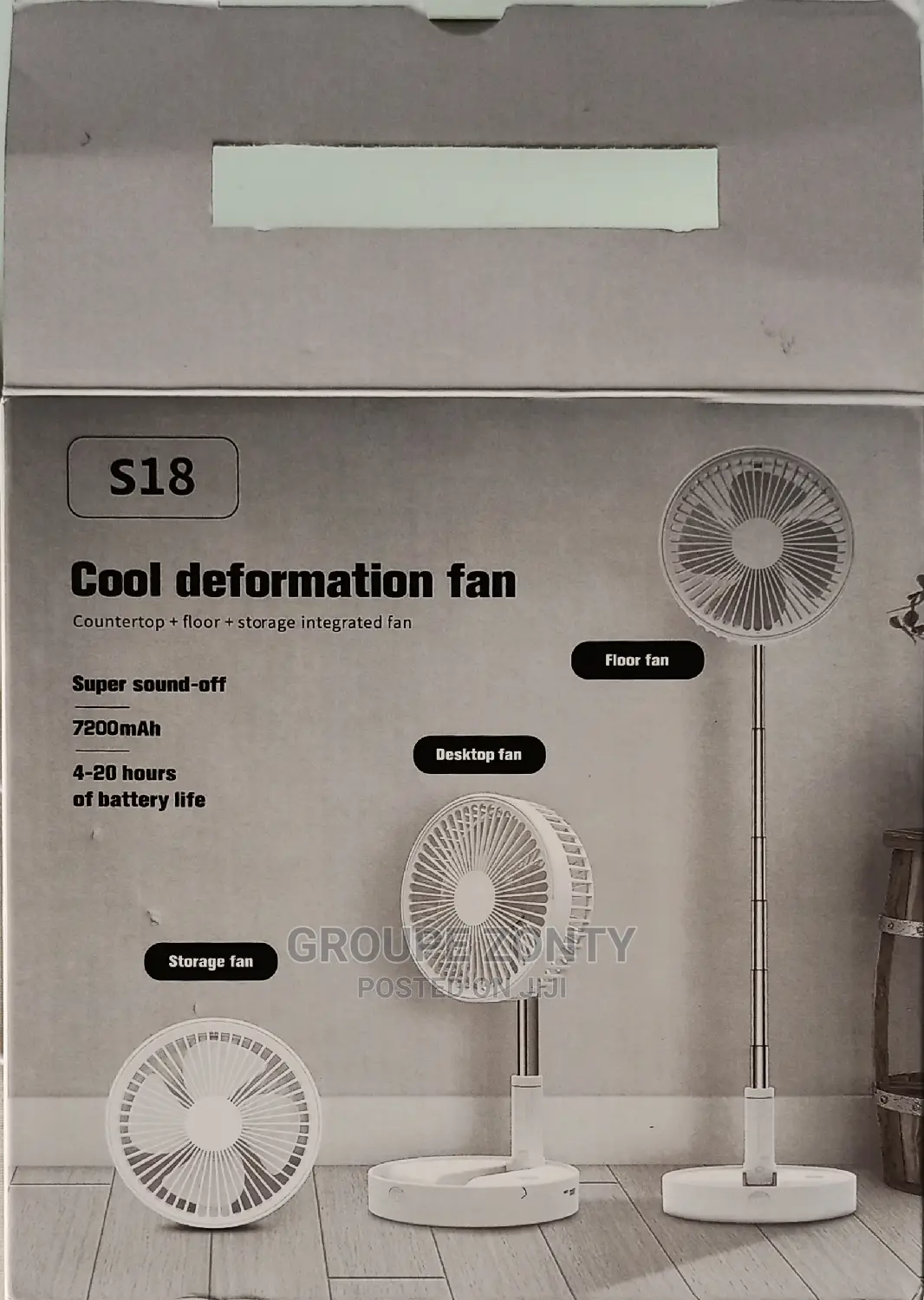 Mini Rechargeable Convertible Fan.