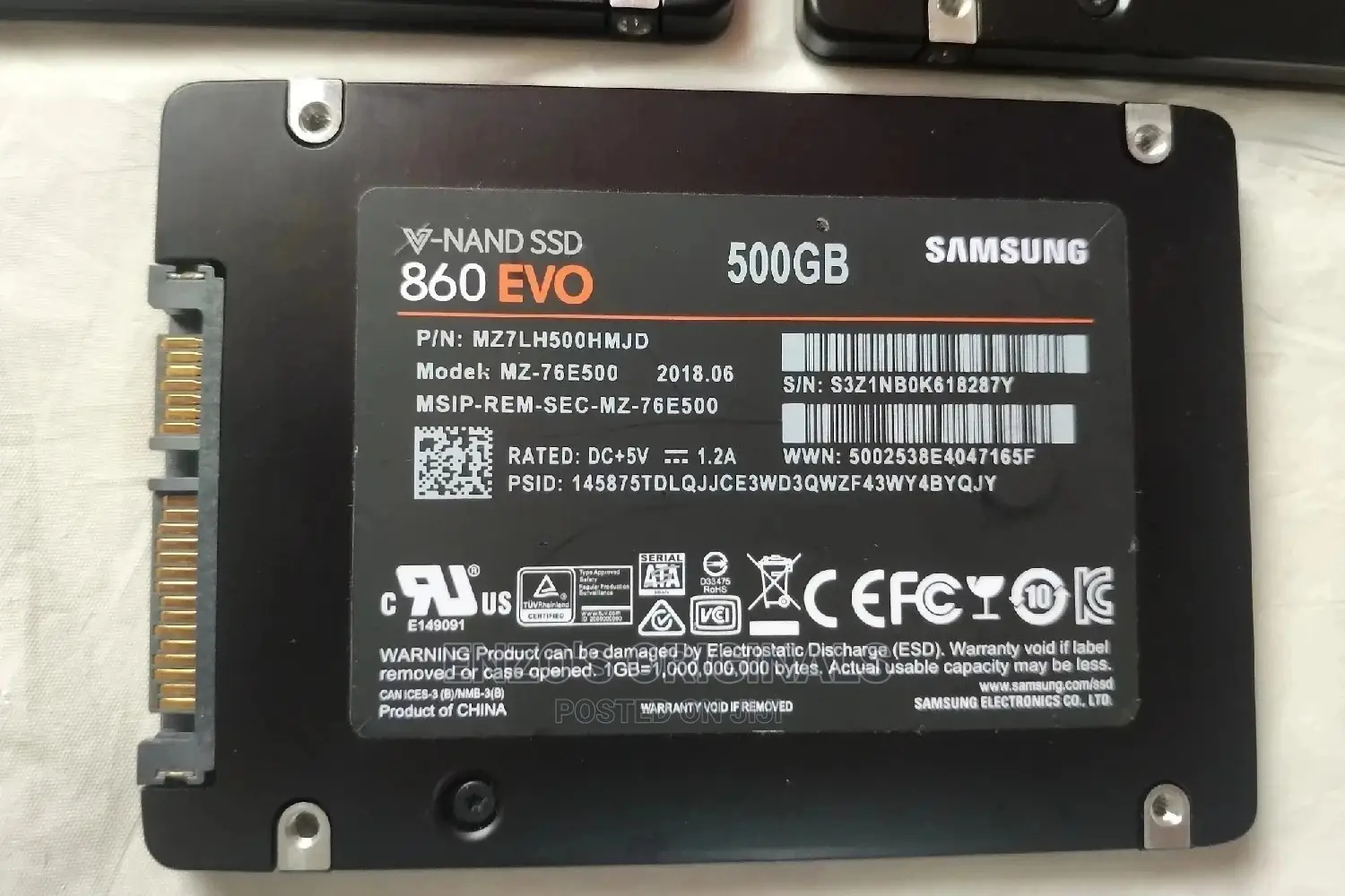 512gb Sata Ssd Original Samsung 860 Evo Brand