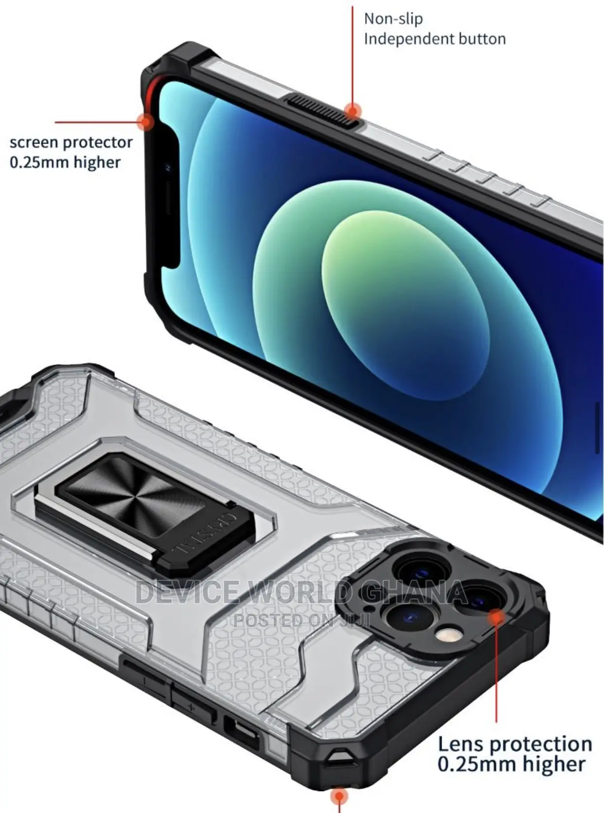 ODM Translucent Armor Case 4 iPhone 13promax 13 12promax 12p