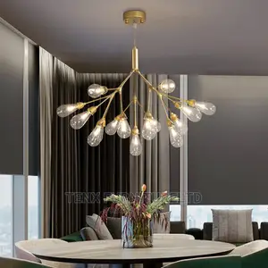 Nordic Luxury Copper LED Chandelier.
