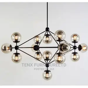 Geometric Style Chandelier (15 Globes)
