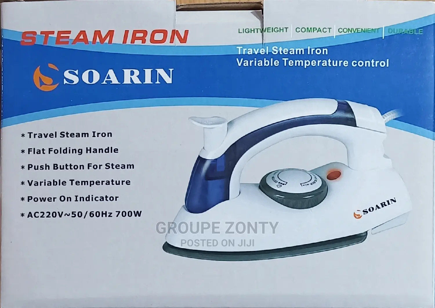 Foldable Mini Steam Iron