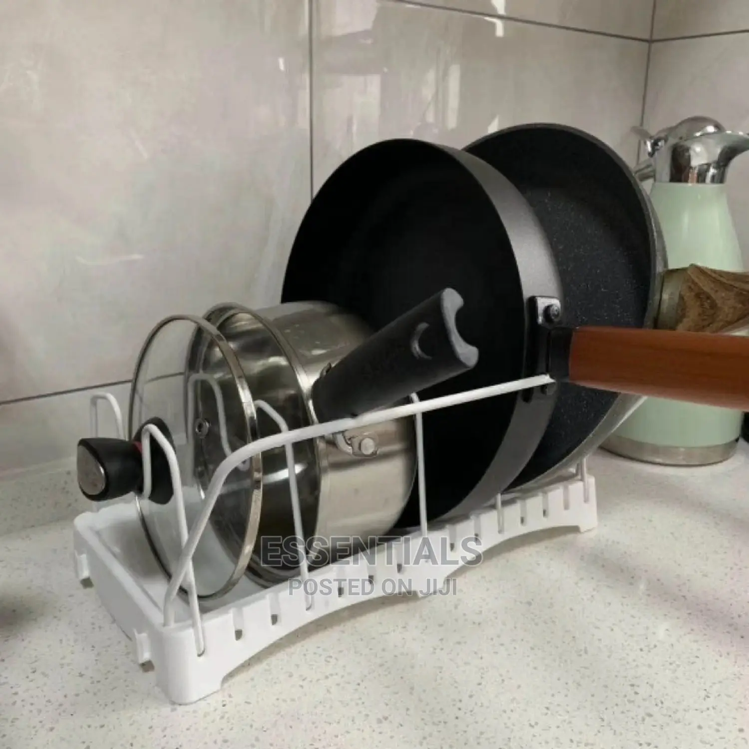 Adjustable Pot and Lid Holder
