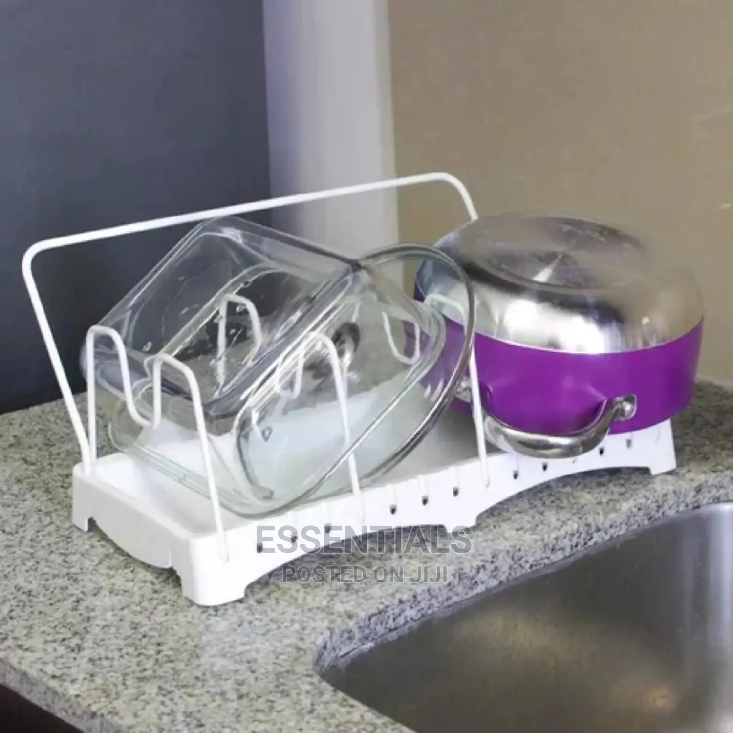 Adjustable Pot and Lid Holder