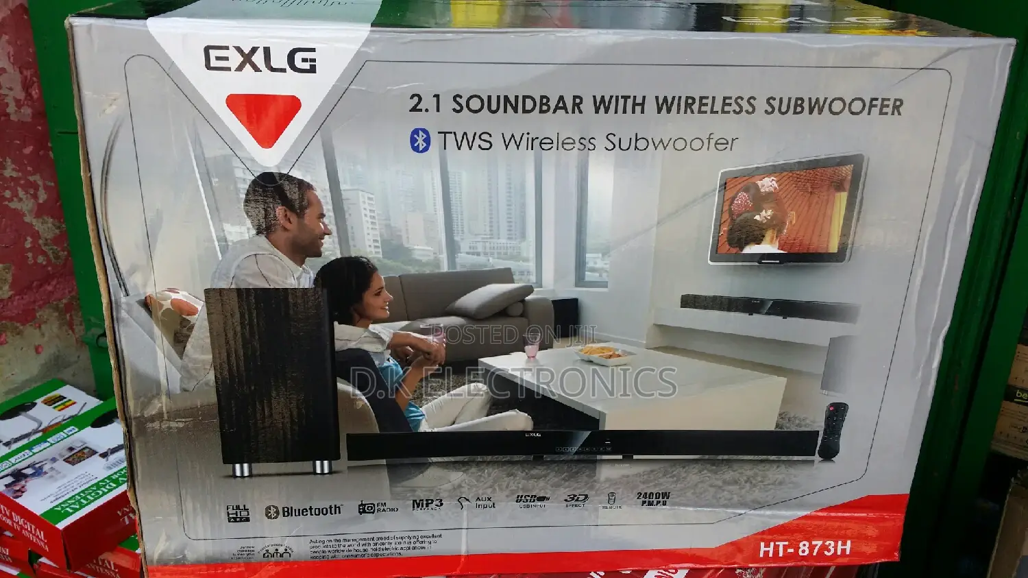 2026 Exlg Ht-873h Soundbar With Wireless Subwoofer