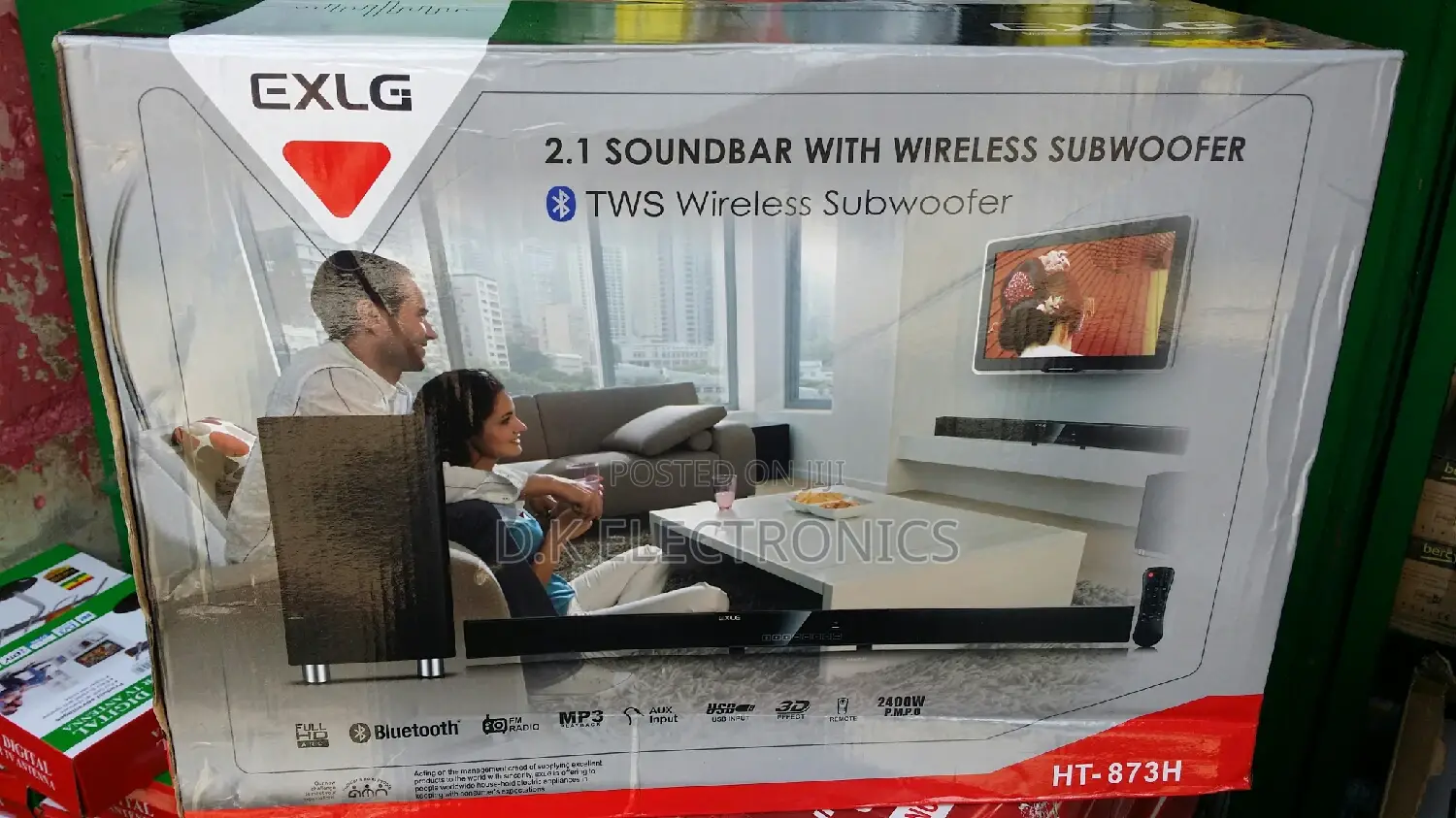 2026 Exlg Ht-873h Soundbar With Wireless Subwoofer